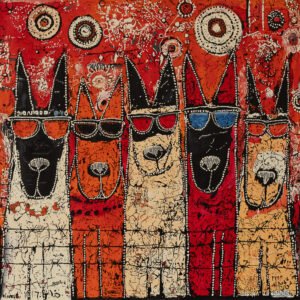 Hounds from the Never Never (80x80cm)