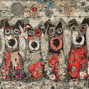 Who’s a Good Boy? (80x80cm)