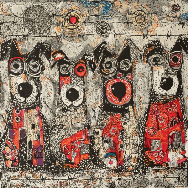 Who’s a Good Boy? (80x80cm)